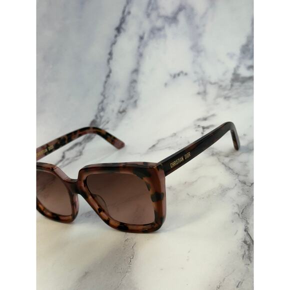 NEW Dior Midnight S1I Square Sunglasses in Havana Tortoise - Picture 5 of 8
